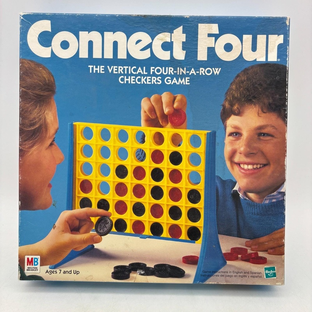 VINTAGE Connect Four COMPLETE Milton Bradley 1998 Kids Children's 90s 4